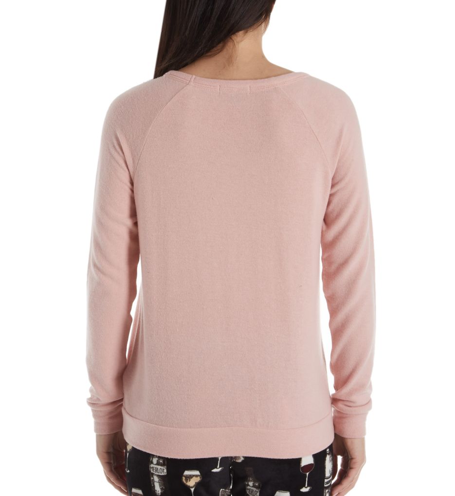 Smell the Rose' Peachy Graphic Long Sleeve Shirt