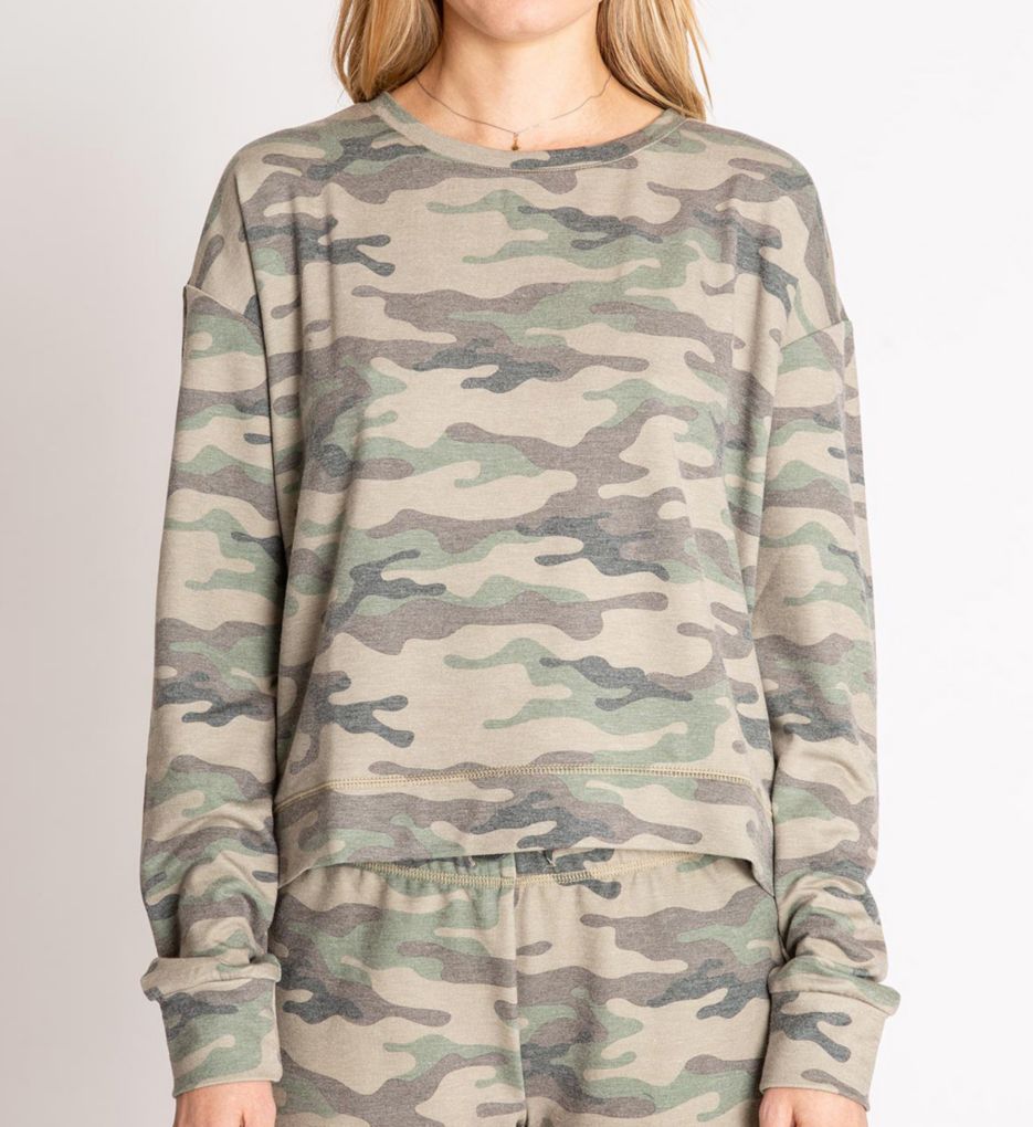 Kind is Cool Camo French Terry Long Sleeve Top