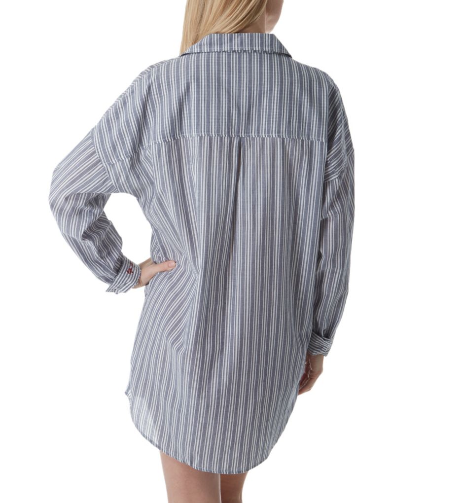 Mon Cheri Life is Sweet Striped Cotton Sleepshirt-bs