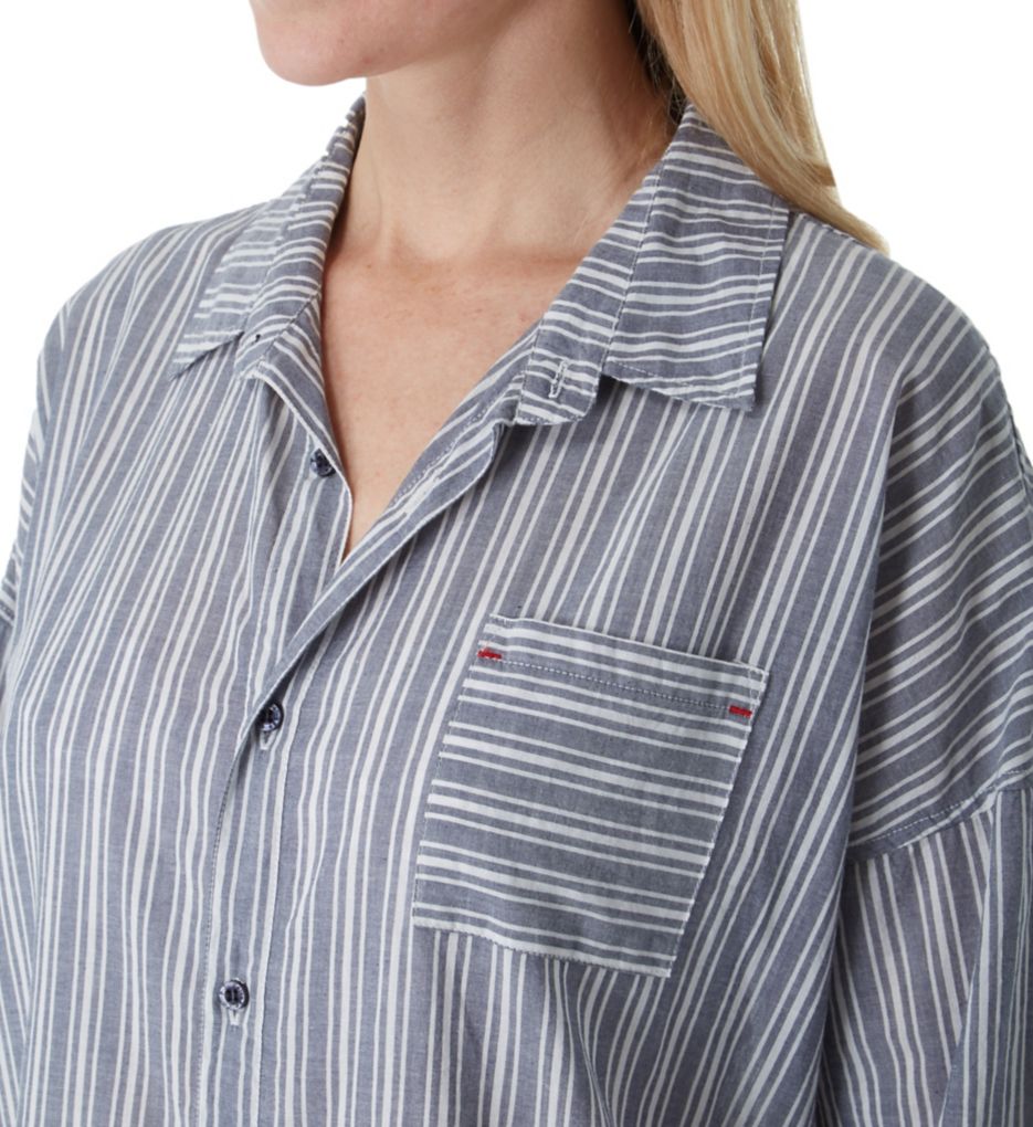 Mon Cheri Life is Sweet Striped Cotton Sleepshirt-cs2