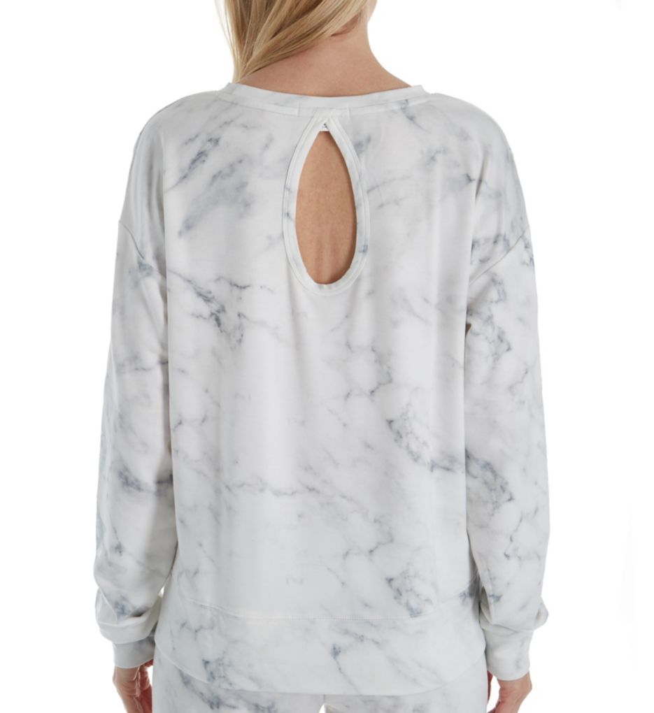Marble Lounge French Terry Long Sleeve Top