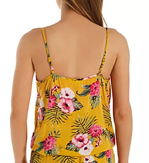 Tahitian Tropics Button Front Camisole