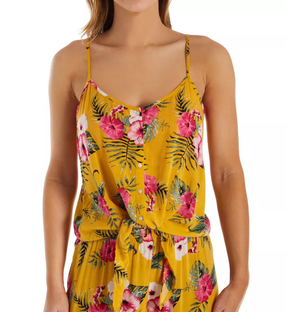 PJ Salvage Tahitian Tropics Button Front Camisole ROTTC - Image 1