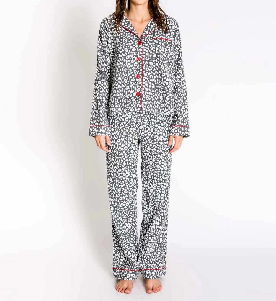 Chelsea Fit Flannels Leopard PJ Set