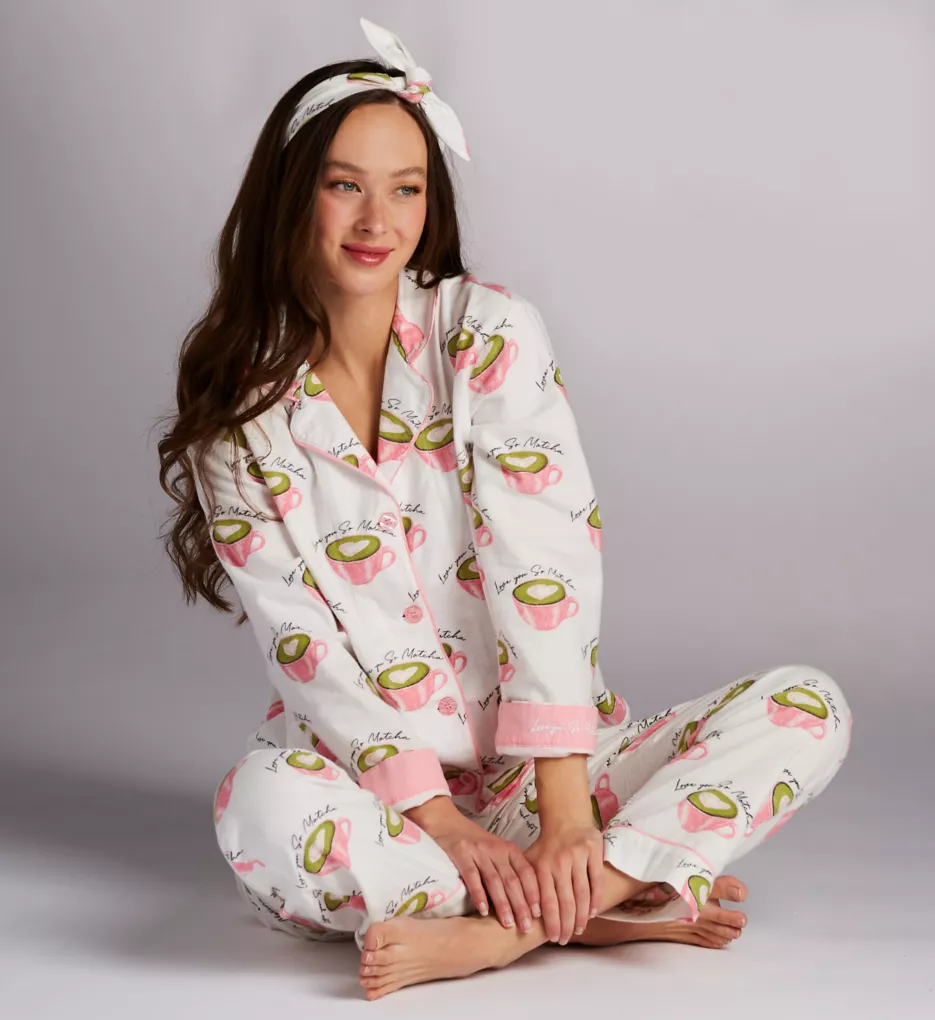 Love You So Matcha 3PC Flannel PJ Set