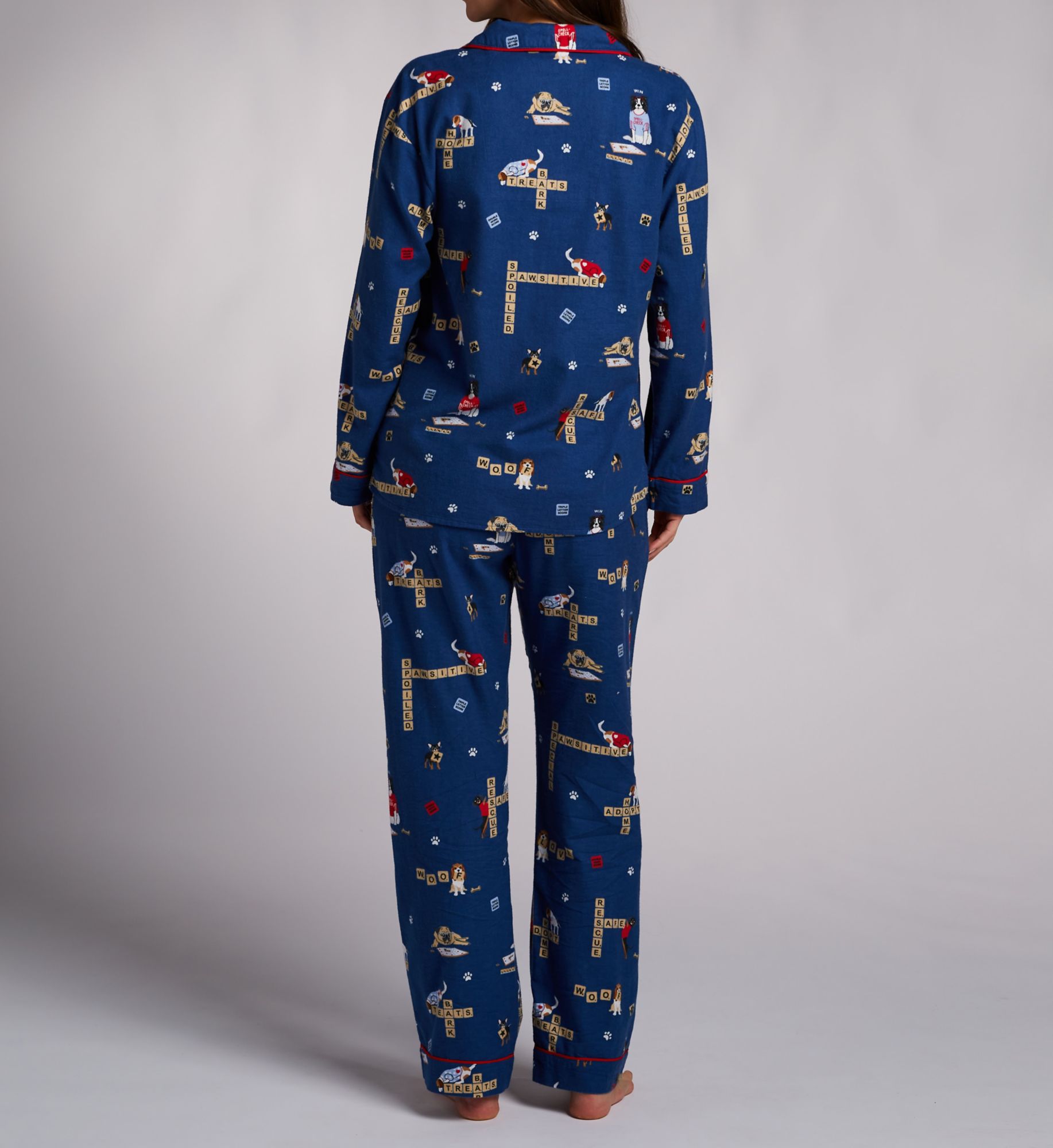 PJ Salvage Paws & Enjoy Life 3PC Flannel PJ Set RPLOPJP - Image 2