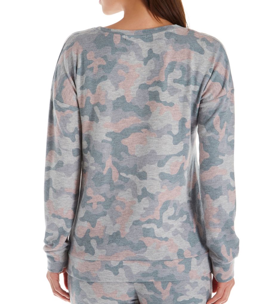 Weekend Love Peachy Camo Long Sleeve Top-bs