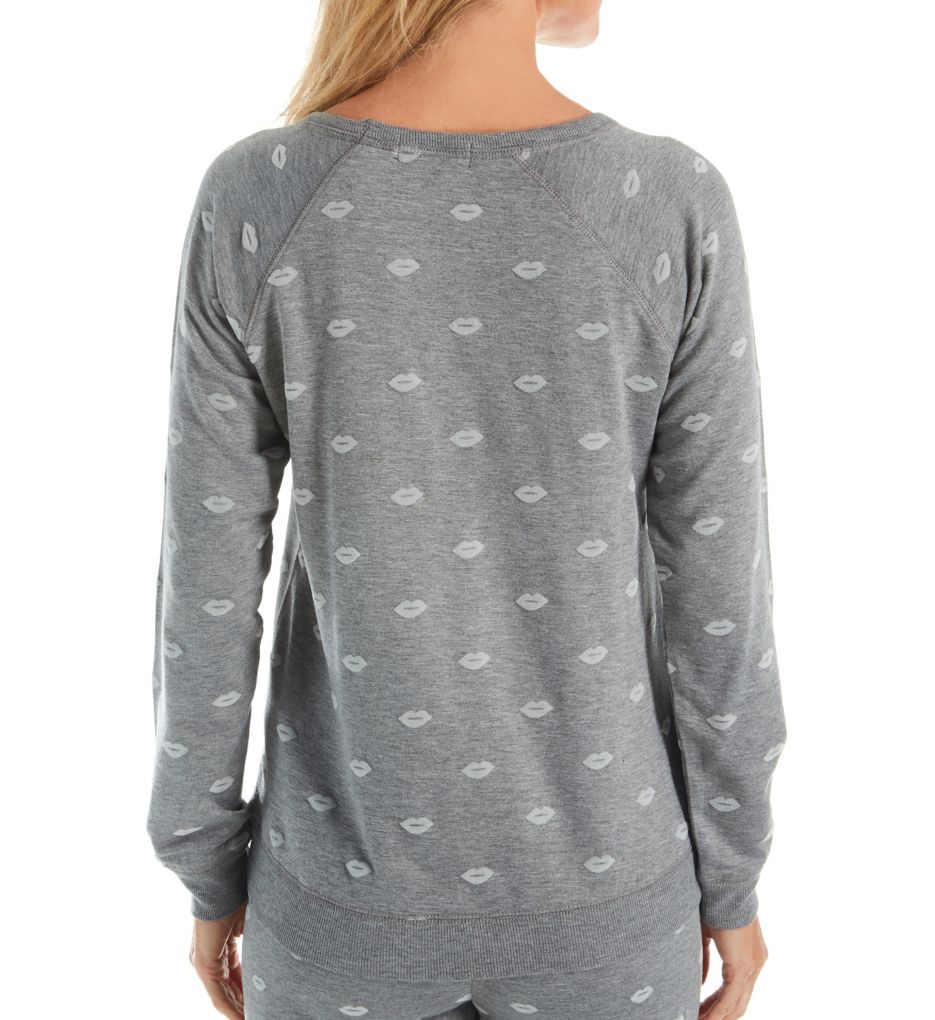 Lips Fleece Long Sleeve Top-bs