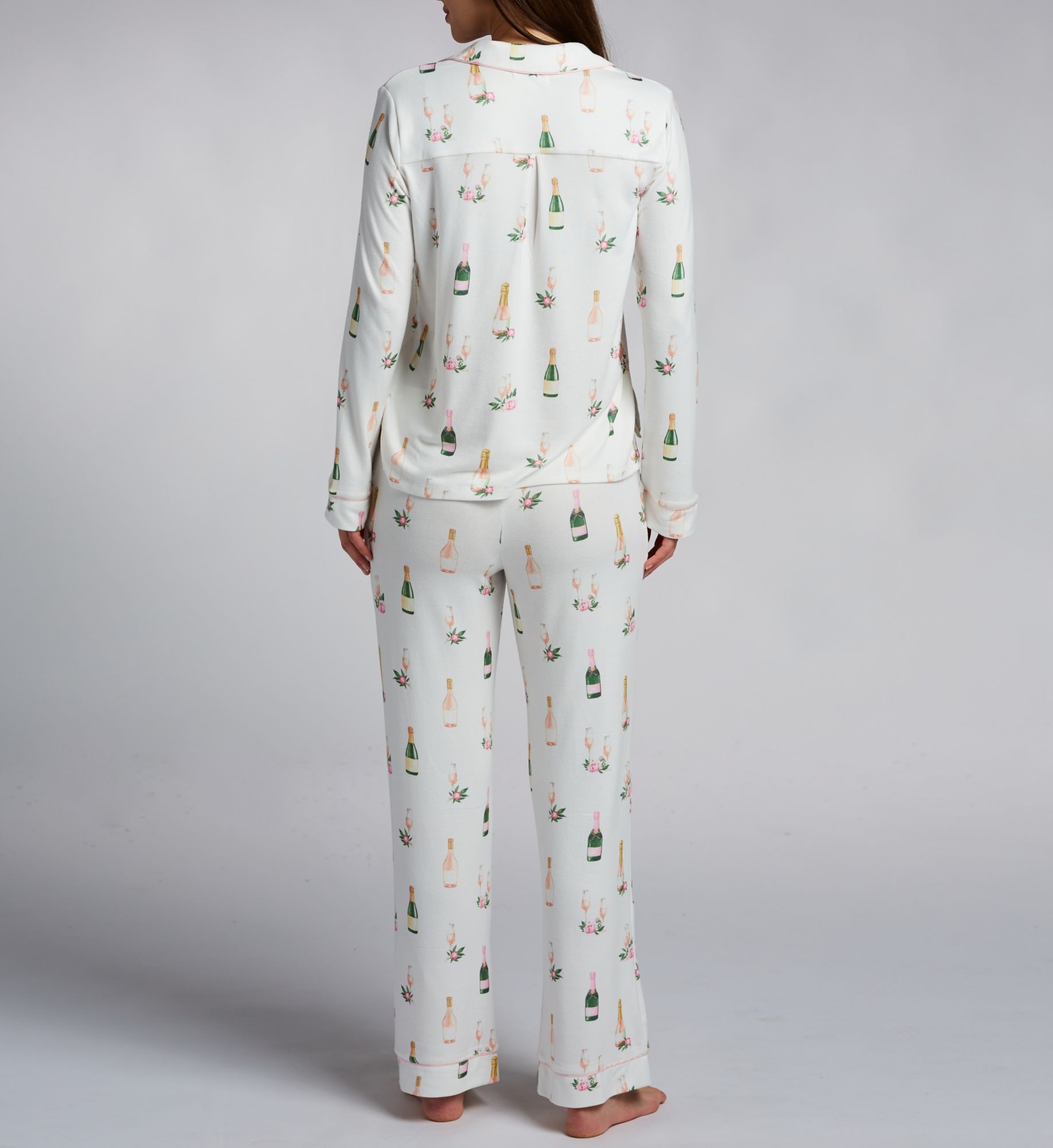 PJ Salvage Wake Me For Champagne Butter Jersey PJ Set RRBOPJ - Image 2