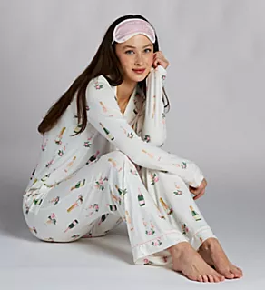 Wake Me For Champagne Butter Jersey PJ Set