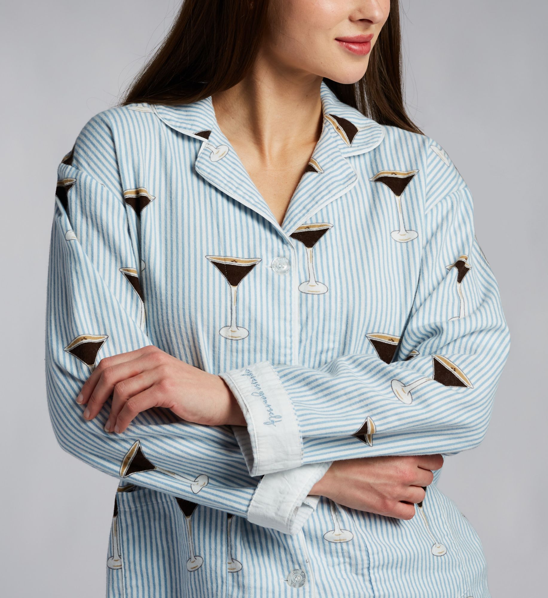 PJ Salvage Espresso Yourself Twill PJ Set RRHNPJ - Image 3