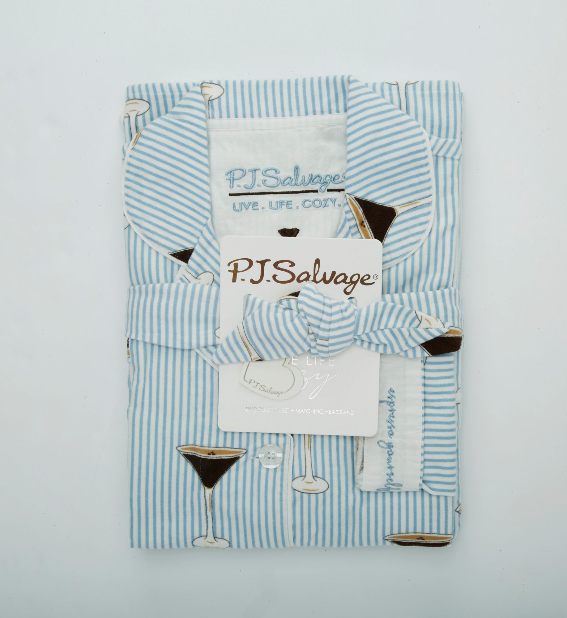 PJ Salvage Espresso Yourself Twill PJ Set RRHNPJ - Image 5