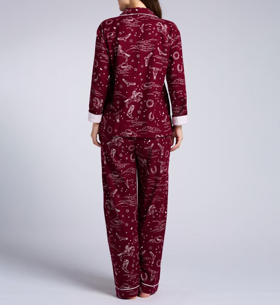 PJ Salvage Hold Your Horses Flannel Long Sleeve Long PJ Set RUFLPJ7 - Image 2