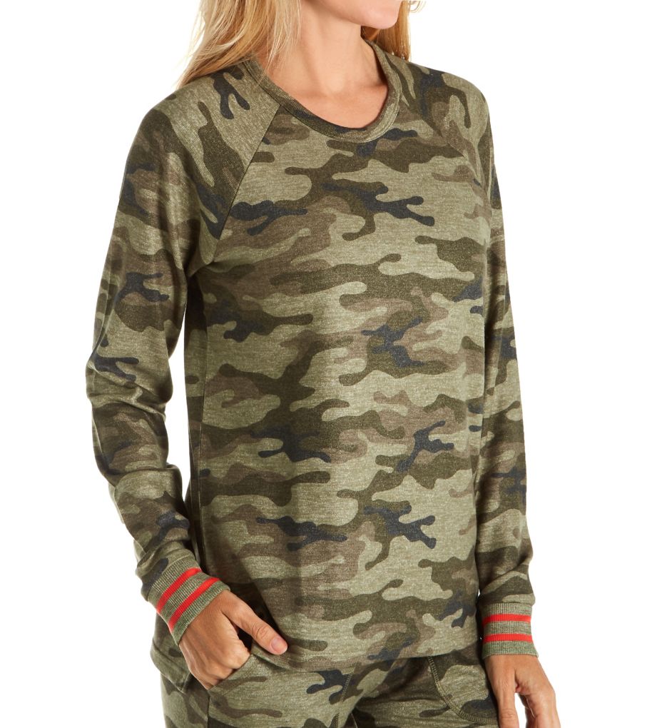 Peachy Camo Long Sleeve Top