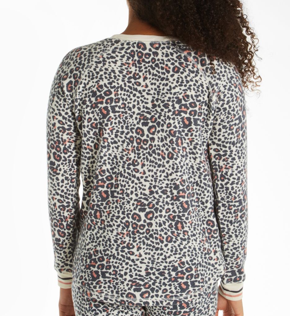 Brushed Thermal Leopard Long Sleeve Top