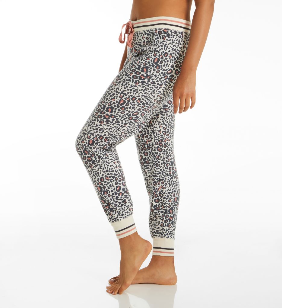 Brushed Thermal Leopard Jogger Pant