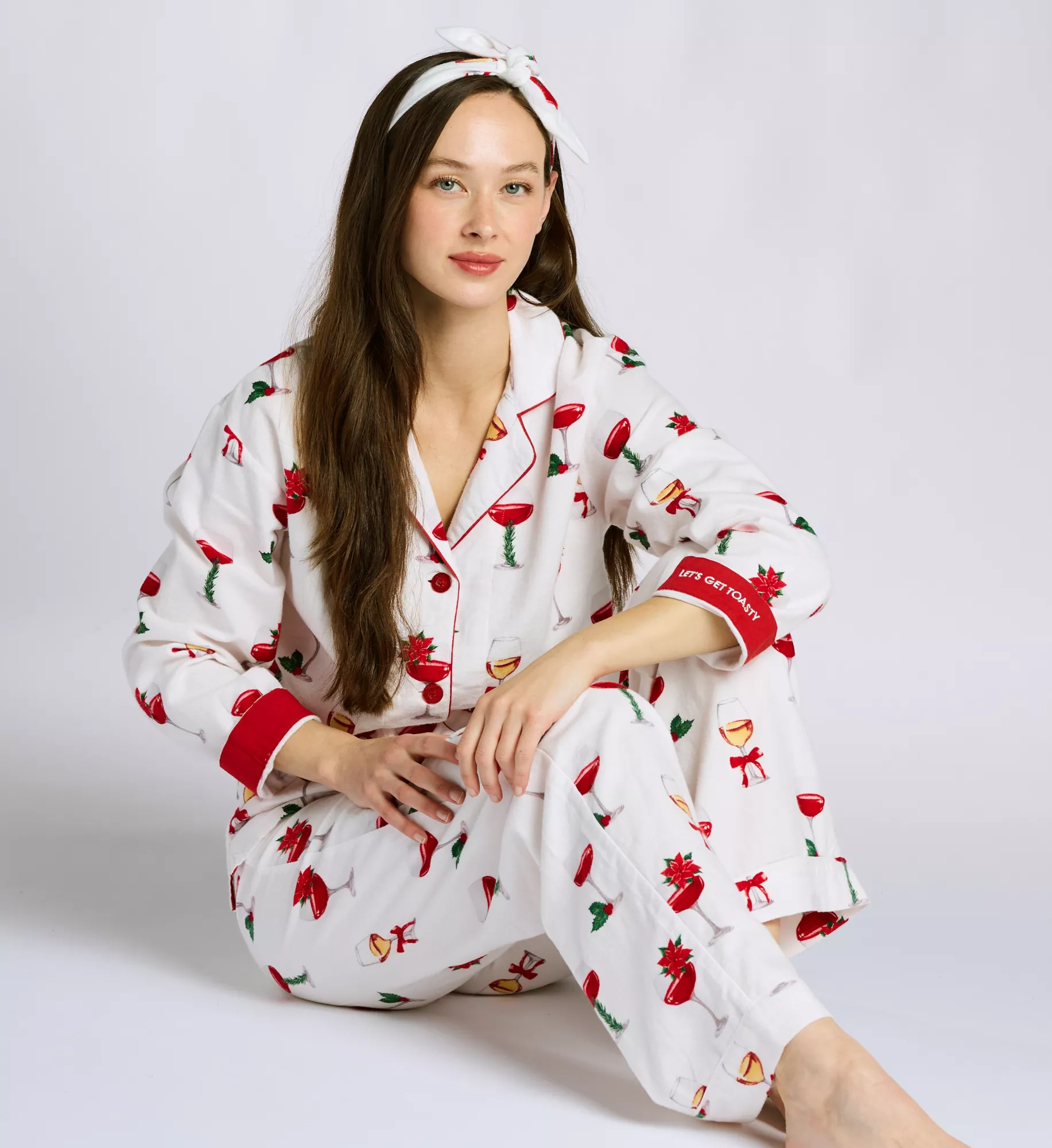 Let's Get Fizzical 3-Piece Flannel PJ Set