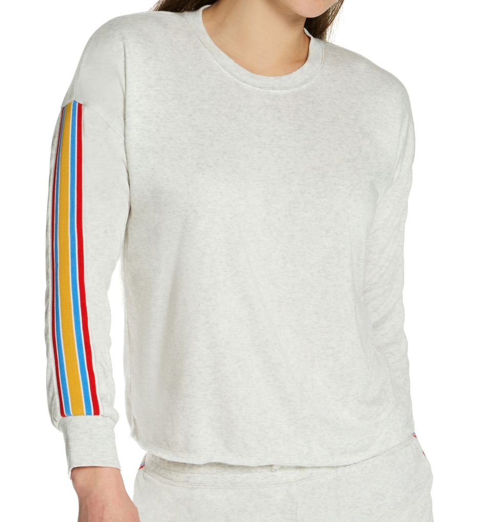 Sun Out Beach Terry Long Sleeve Stripe Top-gs