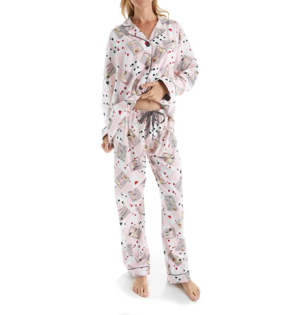 Fantastic Flannel Pin-up Pajama Set-cs3