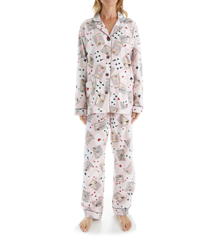 Fantastic Flannel Pin-up Pajama Set-fs