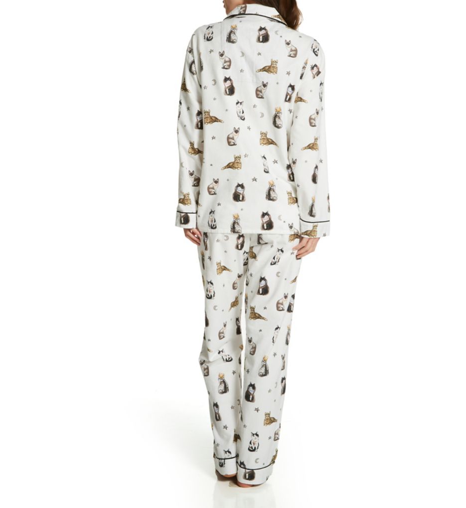 Majestic Cats Flannel PJ Set-bs