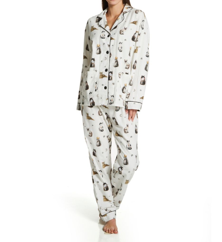 Majestic Cats Flannel PJ Set-fs