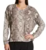 PJ Salvage Snake Bite Feather Knit Top RZSBLS - Image 1