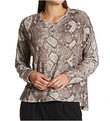 PJ Salvage Snake Bite Feather Knit Top