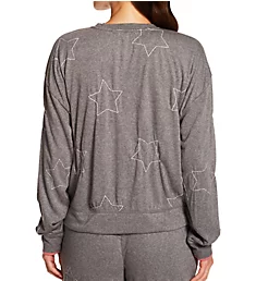 Star Struck Slinky Terry Top Heather Charcoal S