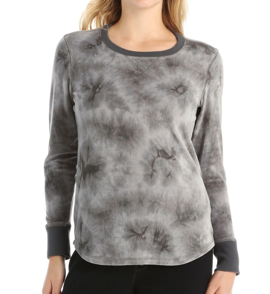 Shades of Grey Velour Long Sleeve Top-fs