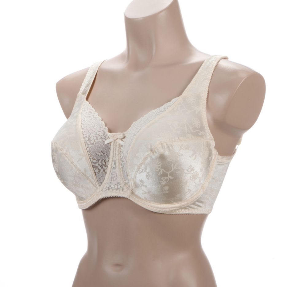 Playtex Secrets Love My Curves Signature Floral Underwire Full Coverage Bra  4422