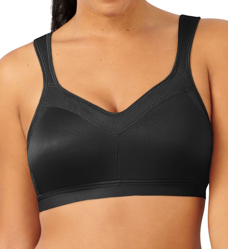 Women's Playtex US4699 18 Hour Bounce Control Wirefree Bra (Black 38DD) 