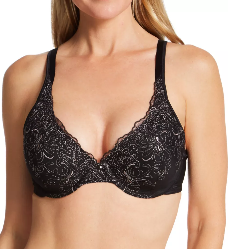 Playtex Women's Secrets Amazing Shape Balconette Underwire Bra 4823, Black  Whisper Dot, 40B