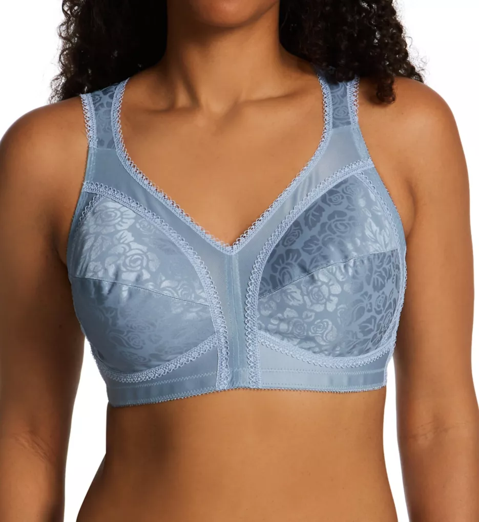 18 Hour Original Comfort Strap Wirefree Bra soft blue grey 42DDD