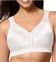 18 Hour Original Comfort Strap Wirefree Bra White 50DDD