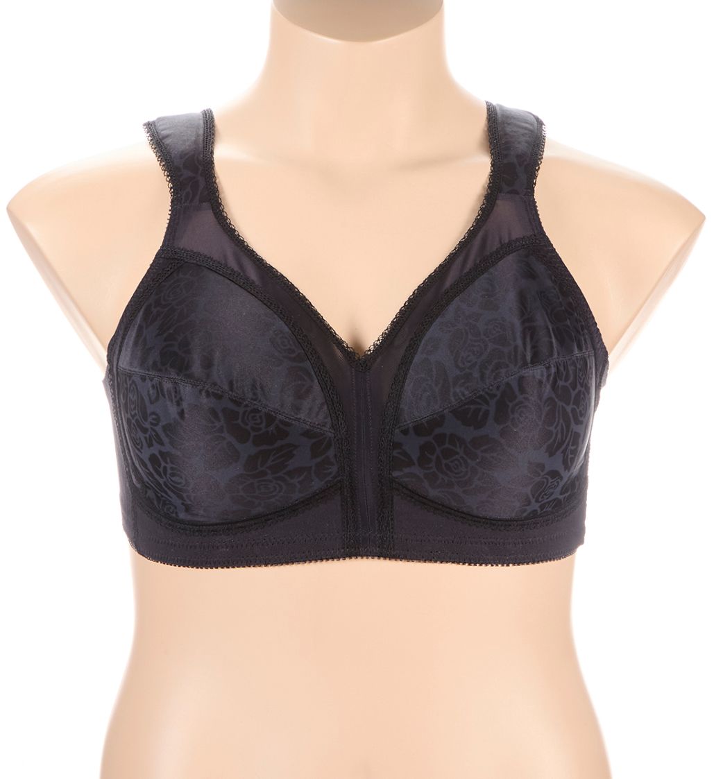 Playtex 18 Hour Original Comfort Strap Wirefree Bra Black 38DD  - Image 1