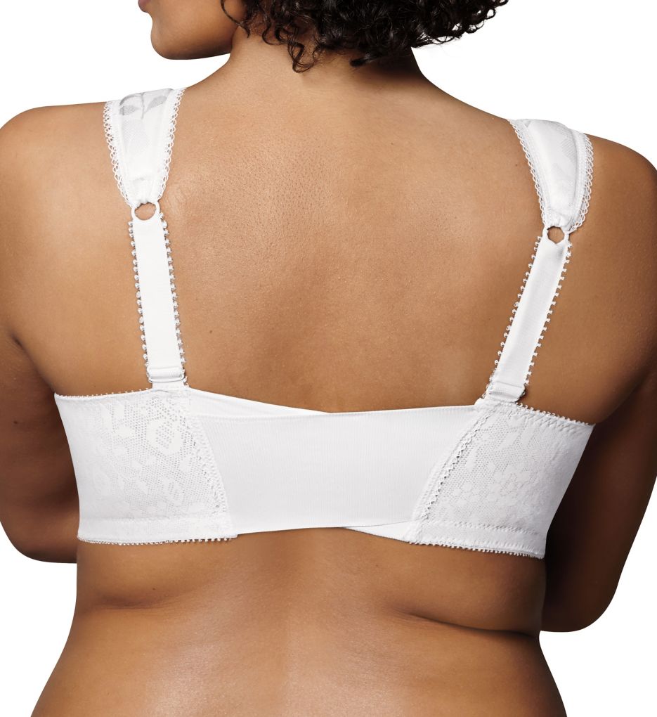 18 Hour Comfort Strap Front Close Bra White 46D by Playtex