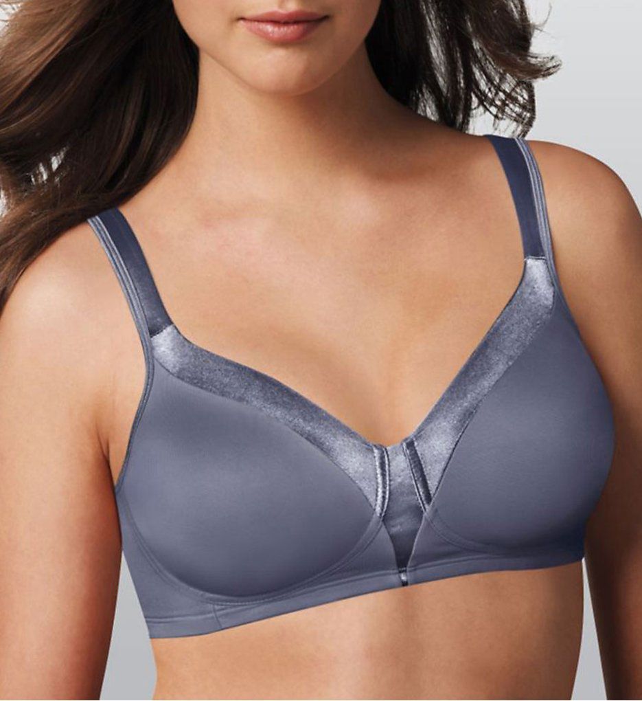 Playtex 18 Hour 4049 Side & Back Smoothing With Cool Comfort® Wirefree Bra.  46D.