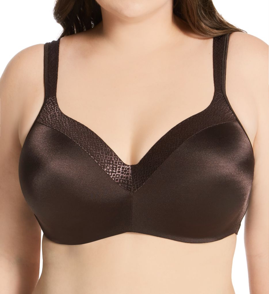 Playtex Secrets 4513 Feel Gorgeous Embroidered Underwire Bra Size 44D Black