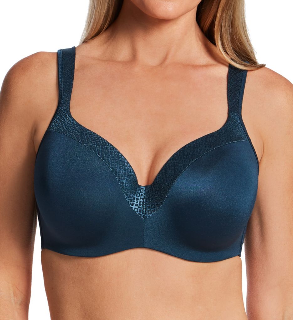 Playtex Women's Secrets Amazing Shape Balconette Underwire Bra in Juniper Blue | Plus Size 40D | HerRoom.com