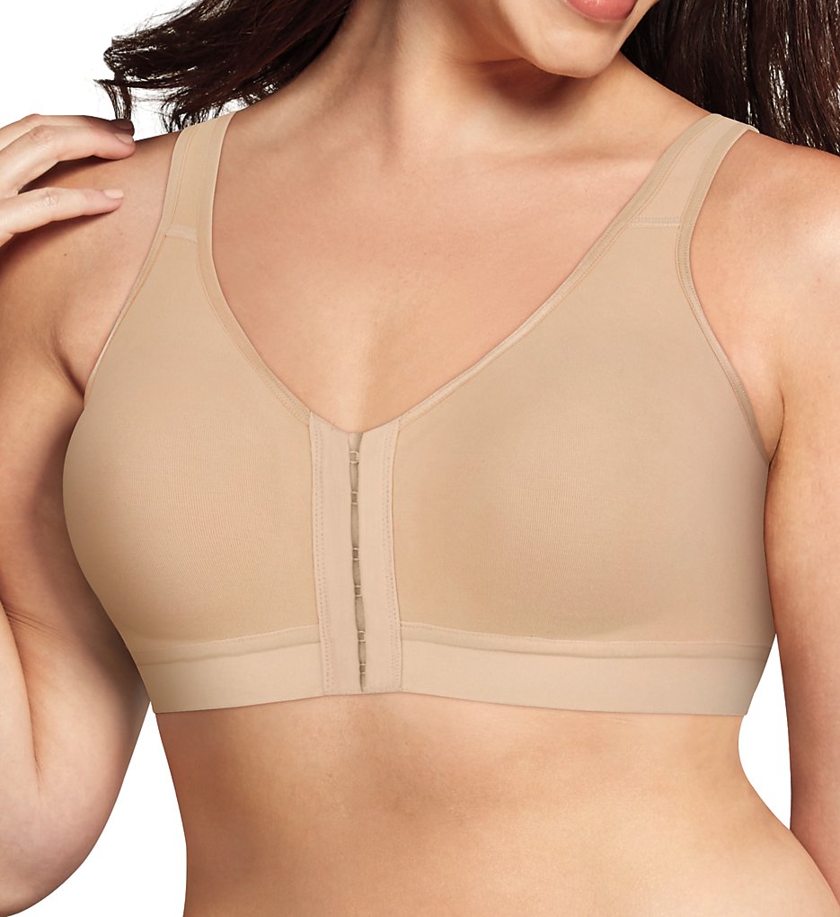 Playtex - Playtex US400C 18 Hour Cotton Comfort Front and Back Close Bra (Nude 32D)