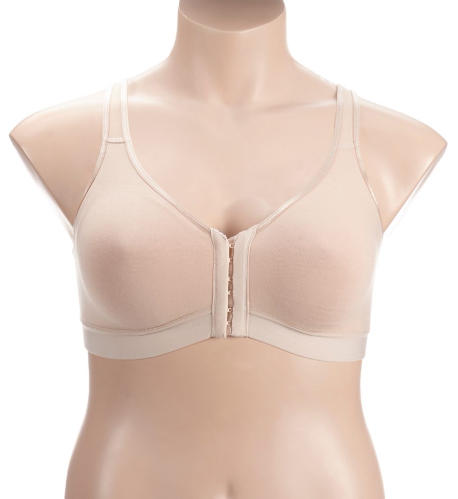 18 Hour Cotton Comfort Front and Back Close Bra-fs