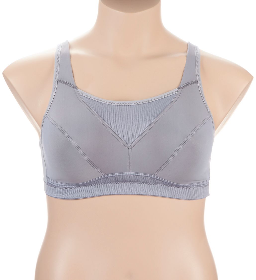 Playtex Bounce Control Wire Free Sports Bra Coolest Grey Heather 40DDD  - Image 1