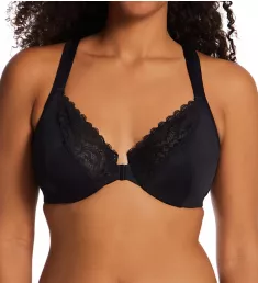 Front Close No Poke Dreamwire Bra Black 38D