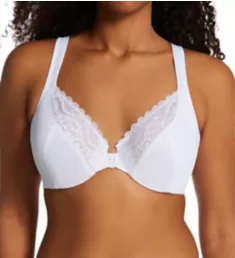 Front Close No Poke Dreamwire Bra White 38DDD