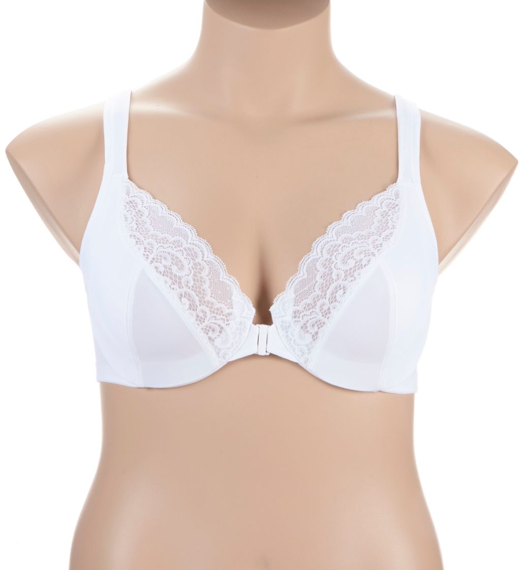 Playtex Front Close No Poke Dreamwire Bra White 46DDD  - Image 1