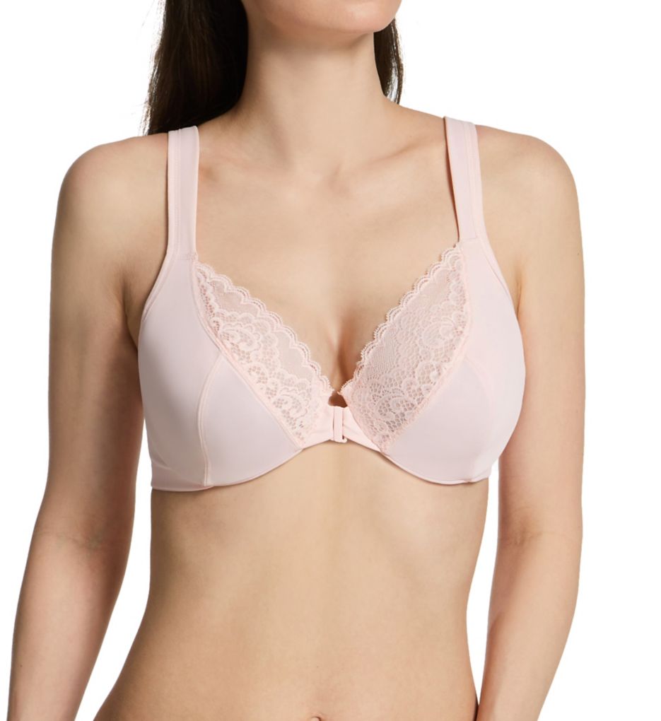 REVEAL Pearl White The Perfect Foam-Lined Wireless Bra, US 34DDD