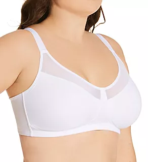 18 Hour Smoothing Minimizer Wirefree Bra White 36C