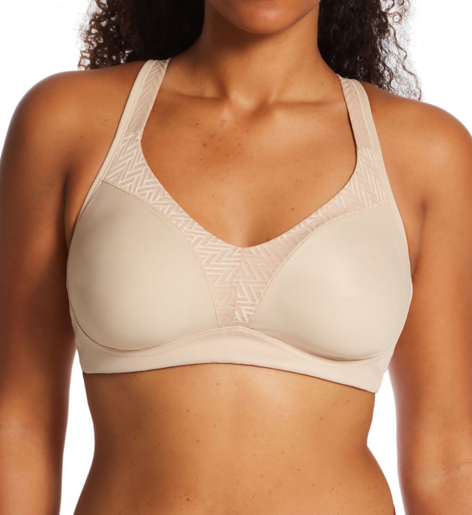 Women's Playtex US4699 18 Hour Bounce Control Wirefree Bra (Taupe 36D) 
