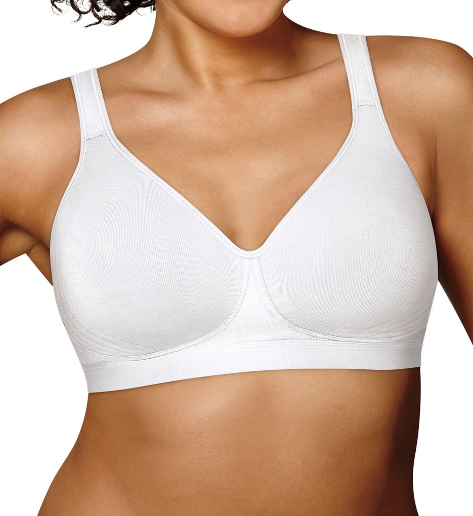 Playtex womens 18 Hour Ultimate Lift and Support Wire Free Bra, White/Nude,  38B